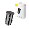 Baseus ładowarka samochodowa USB / USB-C 30W QC PD czarny CCALL-YS01