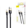 Baseus kabel Cafule USB - Lightning 2.4A 1m złoty oplot