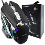 FOREV MYSZ PRZEWODOWA MECHANICZNA PODSWIETLANA GAMING CZARNY FV-507