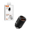 Somostel ładowarka samochodowa USB / Typ-C 30W 5A QC PD czarny SMS-A40