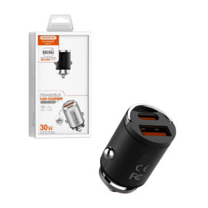 Somostel ładowarka samochodowa USB / Typ-C 30W 5A QC PD czarny SMS-A40
