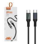 Somostel kabel wzmacniany Typ-C - Typ-C 240W 1m PD czarny SMS-BW22