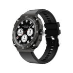 Somostel Zegarek smartwatch +2 koperty metalowe Czarny SMS-SK22