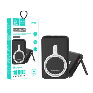 Denmen power bank MagSafe 15W czarny 10000 mAh DN-DP18
