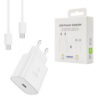 SAMSUNG ŁADOWARKA SIECIOWA TYP-C PD GAN EP-T2510XBE 25W BIAŁY 3A + KABEL TYP-C TYP-C PD