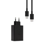 LITTE ŁADOWARKA SIECIOWA PD 2xUSB-C 1xUSB EP-T6530 65W CZARNY + KABEL USB PD TYP-C - TYP-C 3A 60W CZARNY