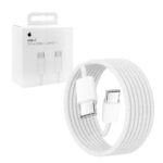 APPLE KABEL TYP-C -TYP-C 2M 240W DO IPHONE 15 BIAŁY OPLOT BOX