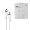 ECOBOX KABEL TYP-C DO TYP-C 3A 2M BIAŁY PD USB-C