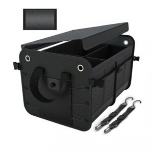 Trusty organizer do bagażnika samochodowego składany czarny