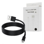 Ecobox Kabel USB - Typ-C 2.4A 2m Czarny
