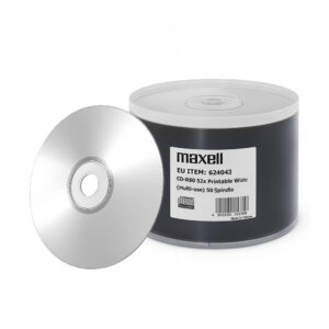 Maxell płyta CD-R do nadruku jednorazowego zapisu 52x 700MB 50szt
