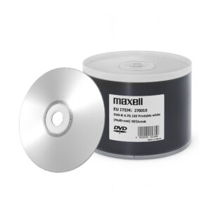 Maxell płyta DVD-R do nadruku jednorazowego zapisu 16x 4.7GB 50szt