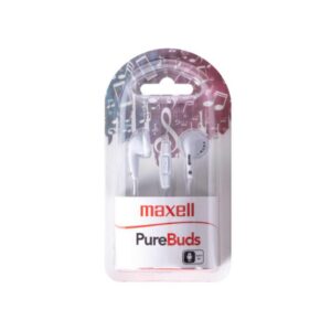 Maxell słuchawki przewodowe douszne PureBuds Jack 3,5mm biały