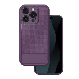 Nakładka Carbon Simple case do iPhone 15 fioletowy