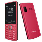 TELEFON GSM MOBIOLA MB4280 4G CZERWONY TELEFON KLASYCZNY DLA SENIORA