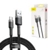 Baseus kabel Cafule USB - USB-C 2A 3m szary oplot