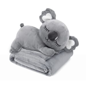 Trusty maskotka pluszak duży 3w1 poduszka z kocem Koala szary TR-K06