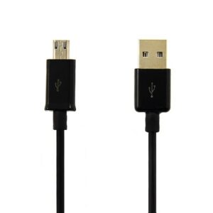 Economy Kabel 8MM USB - microUSB 2A 80cm Czarny