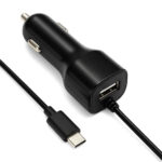 Economy ładowarka samochodowa USB 2A + kabel Typ-C