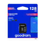 KARTA PAMIĘCI GOODRAM 128GB + ADAPTER CLASS 10 UHS-I M1AA-1280R12