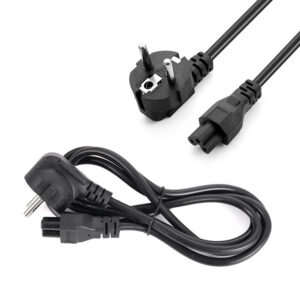 Kabel zasilający Do laptopa Koniczynka 500W 1.5m Czarny