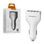 Somostel Ładowarka samochodowa 4XUSB 5.4A Quick Charge QC3.0 Biały SMS-A66