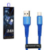 Somostel kabel Powerline USB - Typ-C 3.6A 40W 1m QC 3.0 niebieski SMS-BW06
