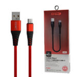 NAFUMI KABEL USB MICRO 6A CZERWONY 6000mAh QUICK CHARGER QC 3.0 30CM NFM-A32