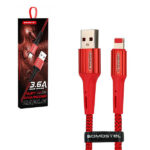 Somostel kabel USB - Lightning 3.6A 30W 1m QC 3.0 czerwony SMS-BW06