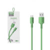 Somostel Kabel USB - microUSB 3.1A 30W 1.2m Quick Charge QC3.0 Zielony SMS-BP06