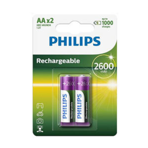 Philips Bateria akumulator AA LR06 LR6 2600mAh 2szt Phil-R6B2A260/10