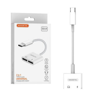 Somostel Adapter HF USB typ C - USB typ C + zasilanie Biały SMS-BZ06