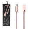 Somostel Kabel USB - Typ-C 2.4A 30W 1m Quick Charge QC3.0 Różowy Powerline SMS-BJ01