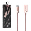 Somostel Kabel USB - microUSB 2.4A 20W 1m Quick Charge QC3.0 Różowy SMS-BJ01