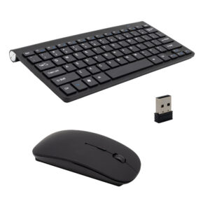 ECOBOX KLAWIATURA + MYSZ OPTYCZNA BEZPRZEWODOWA CZARNA IMAC MINI