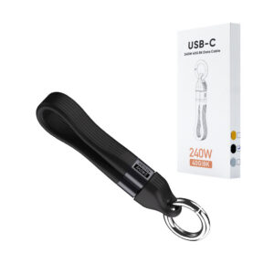 ECOBOX KABEL 240w TYP-C DO TYP-C SMYCZ WISIOREK DO TELEFONU CZARNY