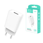 ŁADOWARKA SIECIOWA 2.4A DENMEN BIAŁA 2400mA DC01 12W SINGLE