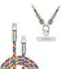 Somostel Smycz na nadgarstek + kabel Typ-C - Lightning 27W Kolorowa SMS-BW34