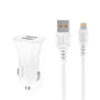 2_thickbox-1072.jpg Denmen Ładowarka samochodowa 2XUSB + kabel USB - Lightning 3.1A 15W 1m QC3.0 Biały DZ06LB
