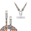 Somostel Smycz na nadgarstek + kabel Typ-C - Typ-C 60W Kolorowa SMS-BW35