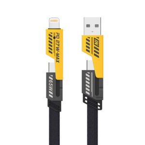 Somostel kabel 4w1 USB / Typ-C - Lightning / Typ-C 3.1A 60W/27W 1.2m szary SMS-BJ15