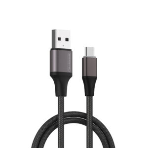Somostel kabel podświetlany USB - Typ-C 3.1A 1.2m czarny SMS-BW25