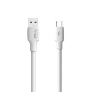 Somostel kabel Powerline USB - Typ-C 6A 120W 1m QC 3.0 biały SMS-BA02