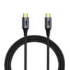 Economy Kabel Typ-C - Typ-C 5A 100W 40Gbps 8K 60Hz 1m Thunderbolt Czarny