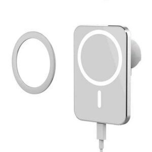 Ecobox uchwyt samochodowy z ładowaniem indukcyjnym MagSafe 15W biały