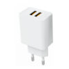 Denmen Ładowarka sieciowa Do Iphone + kabel USB - Lightning 2.1A 10W 1m Biały DC02WI