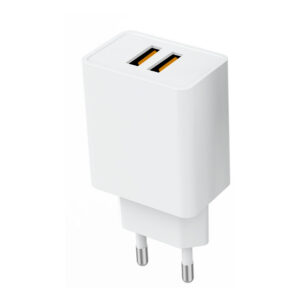 Denmen Ładowarka sieciowa Do Iphone + kabel USB - Lightning 2.1A 10W 1m Biały DC02WI