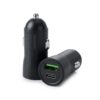 Denmen ładowarka samochodowa USB / USB-C 3.1A 18W QC PD czarny DZ10