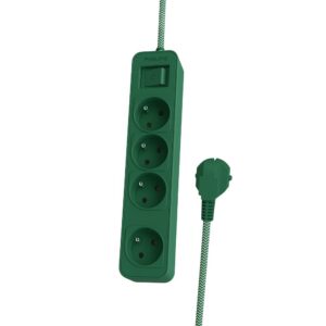 Philips listwa zasilająca przedłużacz 4 gniazda 1.5m zielony CHP2147G/60