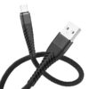REDX KABEL USB TYP-C QC 3.0 CZARNY 2M QUICK CHARGE OPLOT WZMACNIANY REDX NYLON